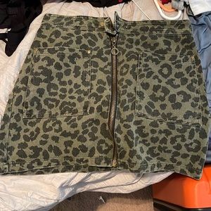 Cheetah print skirt